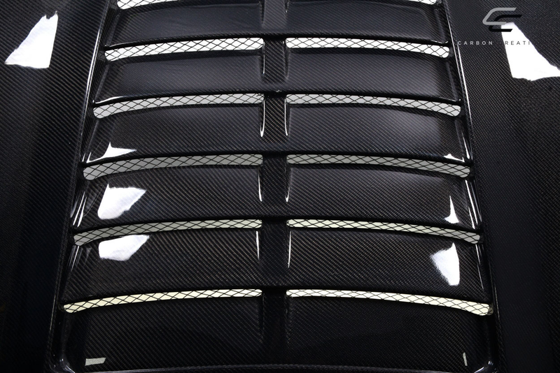 2015-2017 Ford Mustang Carbon Creations GT500 V2 Hood - 1 Piece