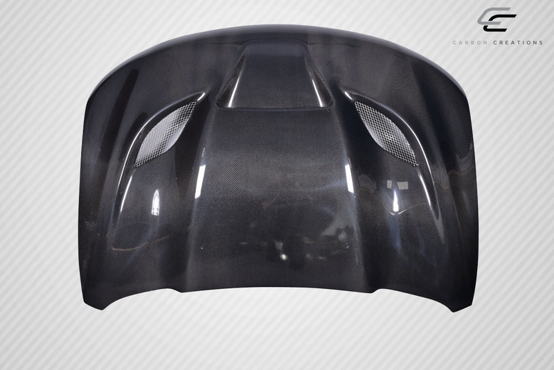 2011-2022 Jeep Grand Cherokee Carbon Creations Hellcat Look Hood - 1 Piece