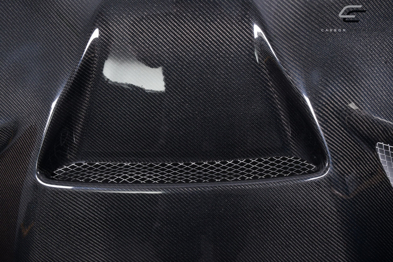 2011-2022 Jeep Grand Cherokee Carbon Creations Hellcat Look Hood - 1 Piece