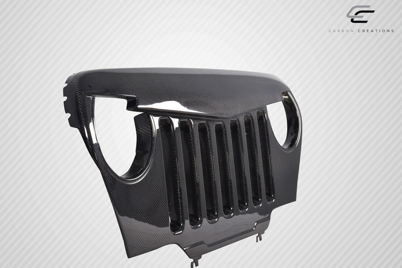 1997-2006 Jeep Wrangler Carbon Creations Predator Grille - 1 Piece (S)