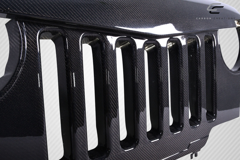 1997-2006 Jeep Wrangler Carbon Creations Predator Grille - 1 Piece (S)