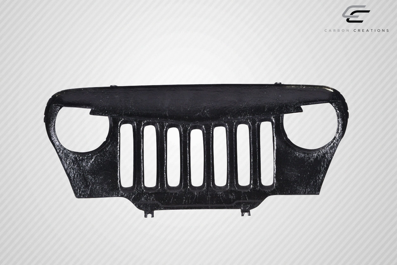 1997-2006 Jeep Wrangler Carbon Creations Predator Grille - 1 Piece (S)