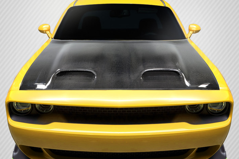 2008-2023 Dodge Challenger Carbon Creations Redeye Look Hood - 1 Piece