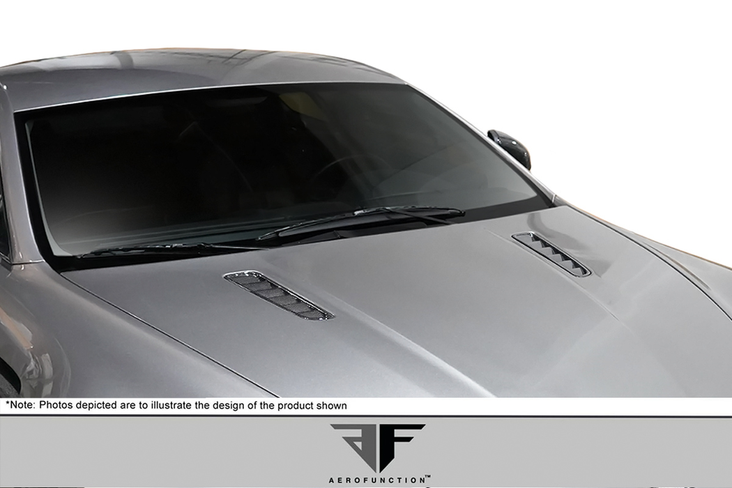 2006-2017 Aston Martin Vantage V8 Carbon AF-1 Évents de capot (CFP) - 2 pièces