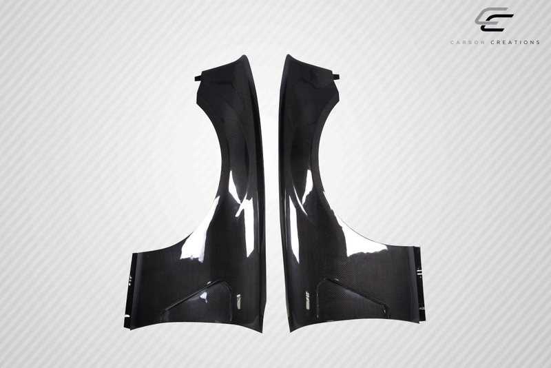2005-2009 Ford Mustang Carbon Creations GT350 V2 Look Garde-boue avant - 2 pièces