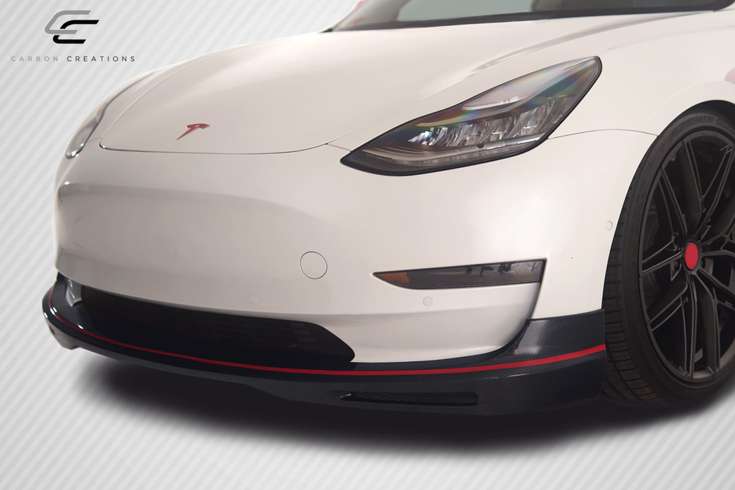 2018-2023 Tesla Model 3 Carbon Creations GT Concept Body Kit - 4 Piece - Includes GT Concept Front Lip (115466) GT Concept Rear Diffuser (115468) GT Concept Side Skirts (115470)