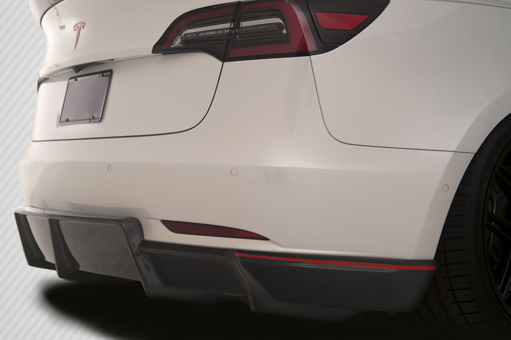 2018-2023 Tesla Model 3 Carbon Creations GT Concept Rear Diffuser - 1 Piece
