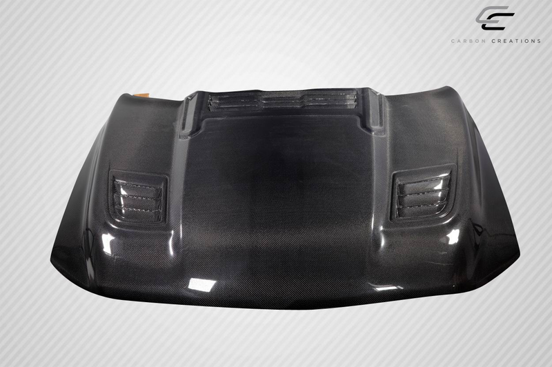 2019-2025 Dodge Ram Carbon Creations Rebel Mopar Look Hood - 1 Piece