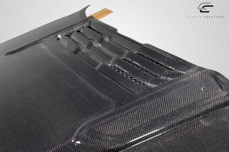 2019-2025 Dodge Ram Carbon Creations Rebel Mopar Look Hood - 1 Piece