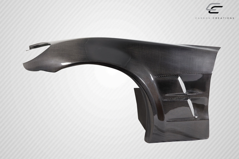 2005-2013 Chevrolet Corvette C6 Carbon Creations ZR2 Front Fenders - 2 Piece