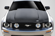 2005-2009 Ford Mustang Carbon Creations 2.5 Inch Cowl Hood - 1 Piece