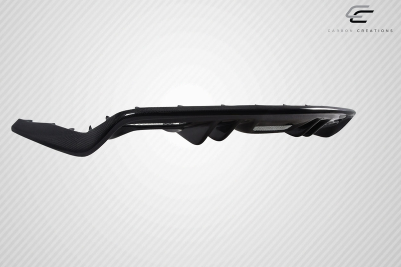 2015-2017 Ford Mustang Carbon Creations KT Style Rear Diffuser - 1 Piece