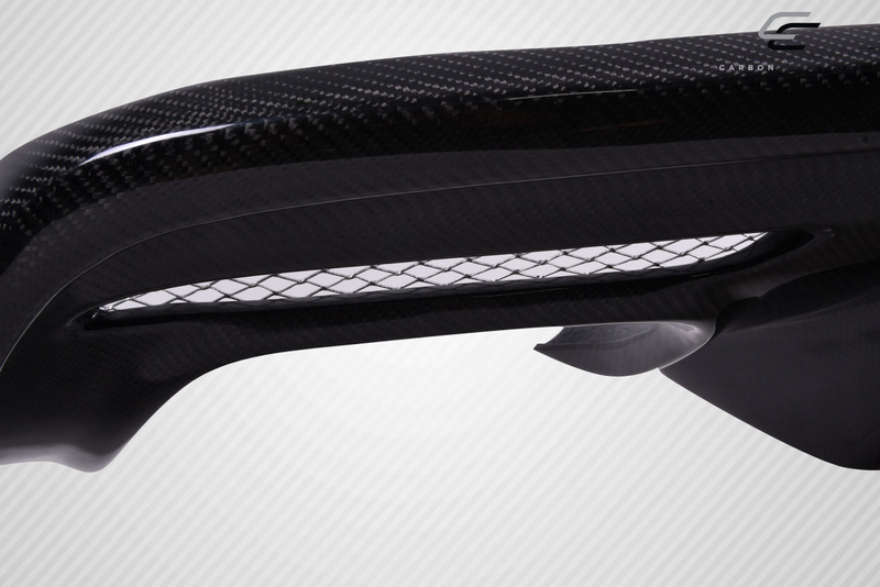2015-2017 Ford Mustang Carbon Creations KT Style Rear Diffuser - 1 Piece