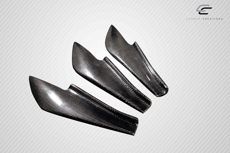 2013-2020 Scion FR-S Toyota 86 Subaru BRZ Carbon Creations GT500 V3 Rear Bumper Canards - 6 Piece