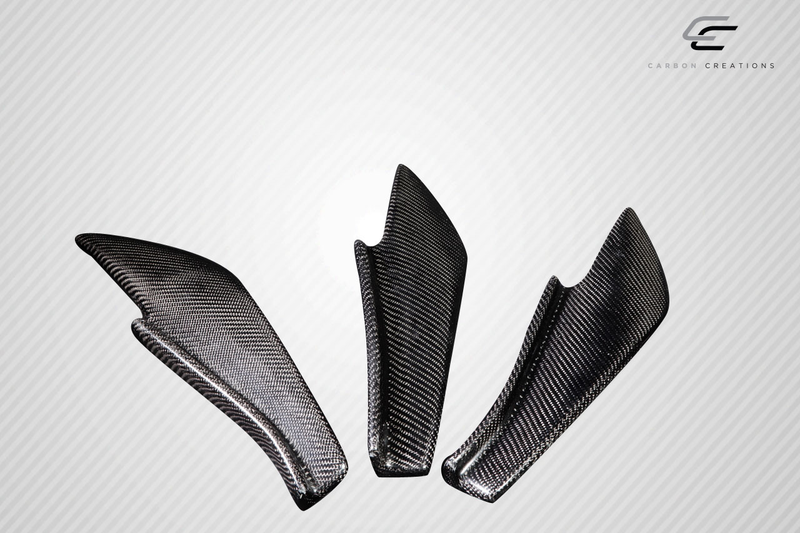 2013-2020 Scion FR-S Toyota 86 Subaru BRZ Carbon Creations GT500 V3 Rear Bumper Canards - 6 Piece