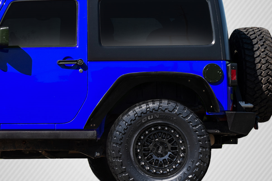 2007-2018 Jeep Wrangler JK Carbon Creations Rugged Rear Fenders - 2 Piece