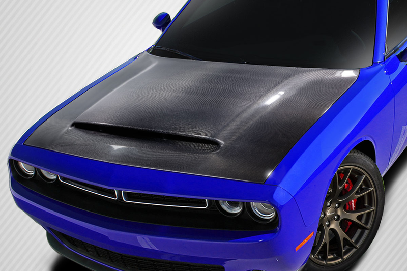 2008-2023 Dodge Challenger Carbon Creations Demon Look Hood - 1 Piece