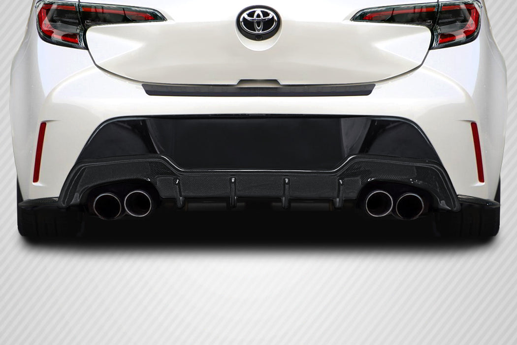 2019-2023 Toyota Corolla Hatchback Carbon Creations A Spec Rear Diffuser - 3 Piece