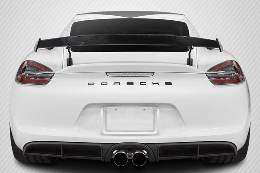 2014-2023 Porsche Cayman 718 Carbon Creations GT4 Look Rear Wing Spoiler - 3 Piece