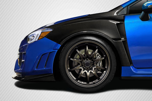 2015-2021 Subaru WRX STI Carbon Creations VRS Front Fenders - 2 Piece