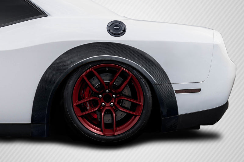 2015-2020 Dodge Challenger Carbon Creations Demon Look Wide Body Fender Flares - 14 Pieces
