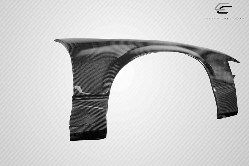 1989-1994 Nissan 240SX S13 Carbon Creations K Power Style Front Fenders (+50mm)  - 2 Piece