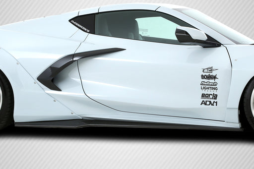 2020-2023 Chevrolet Corvette C8 Carbon Creations Gran Veloce Side Skirt Splitters - 2 Piece