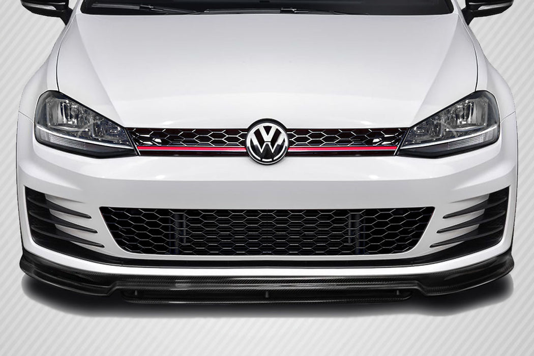 2015-2021 Volkswagen GTI Carbon Creations RZ Front Lip Under Spoiler - 2 Piece