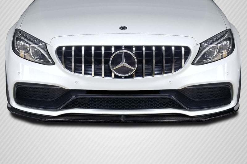 2015-2018 Mercedes Benz W205 C-Class / 2015-2018 Mercedes Benz C43 AMG Carbon Creations Power Front Lip Spoiler Air Dam - 1 Piece