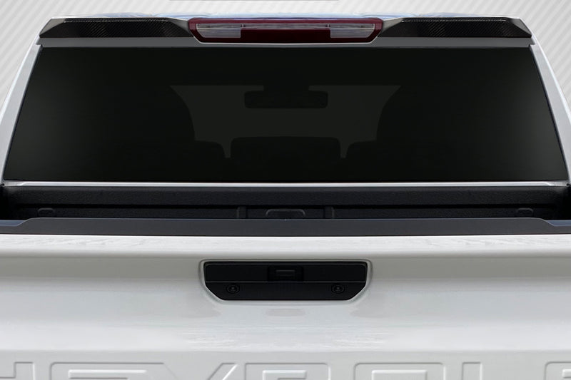 2019-2025 Chevrolet Silverado 1500 Carbon Creations Street Runner Rear Roof Wing Spoiler - 2 Pieces