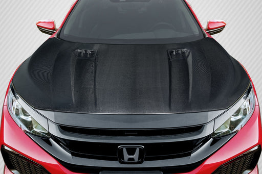 2016-2021 Honda Civic Carbon Creations Broman Hood - 1 Piece