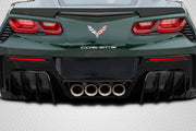 2014-2019 Chevrolet Corvette C7 Carbon Creations GTR Rear Diffuser - 2 Pieces