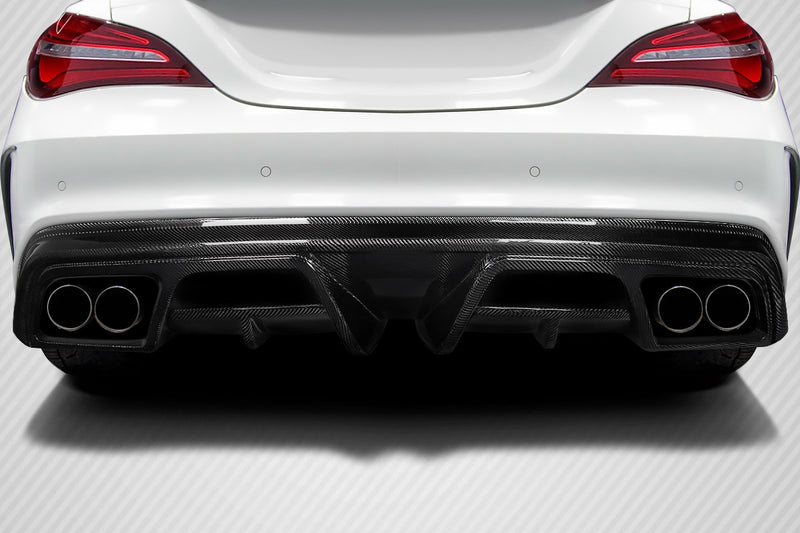 2014-2016 Mercedes CLA Class Carbon Creations Burnout Rear Diffuser - 1 Piece