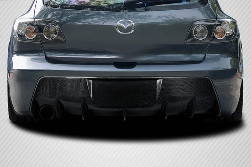2004-2009 Mazda Mazdaspeed 3 Carbon Creations Corkscrew Rear Diffuser - 1 Piece