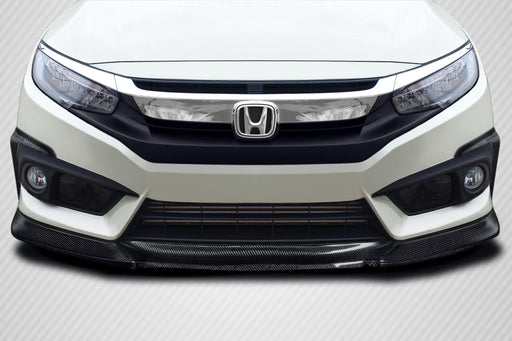 2016-2018 Honda Civic 2DR 4DR Carbon Creations Yoka Front Lip Spoiler Air Dam - 3 Pieces