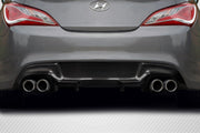 2010-2016 Hyundai Genesis Coupe Carbon Creations Twins Rear Diffuser - 1 Piece