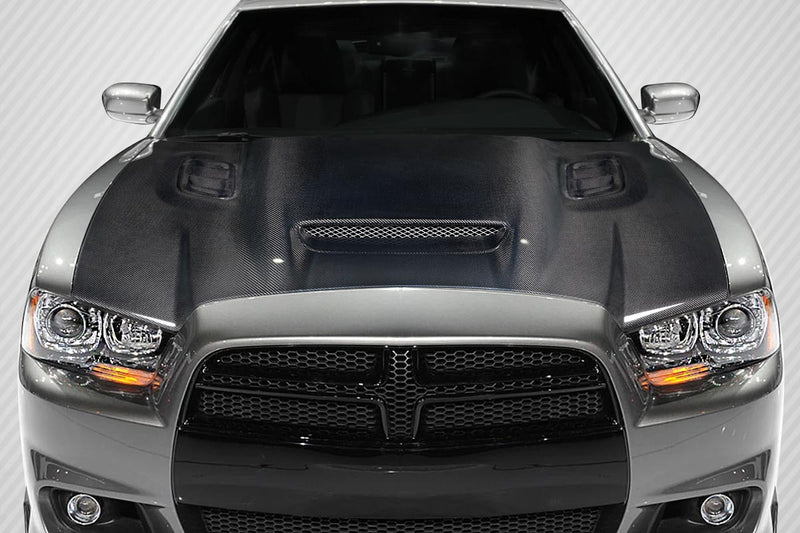 2011-2014 Dodge Charger Carbon Creations Hellcat Redeye Look hood - 1 Piece