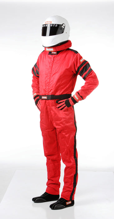 120014 RaceQuip One Piece Multi Layer Racing Driver Fire Suit, SFI 3.2A/ 5, Rouge Med-Tall