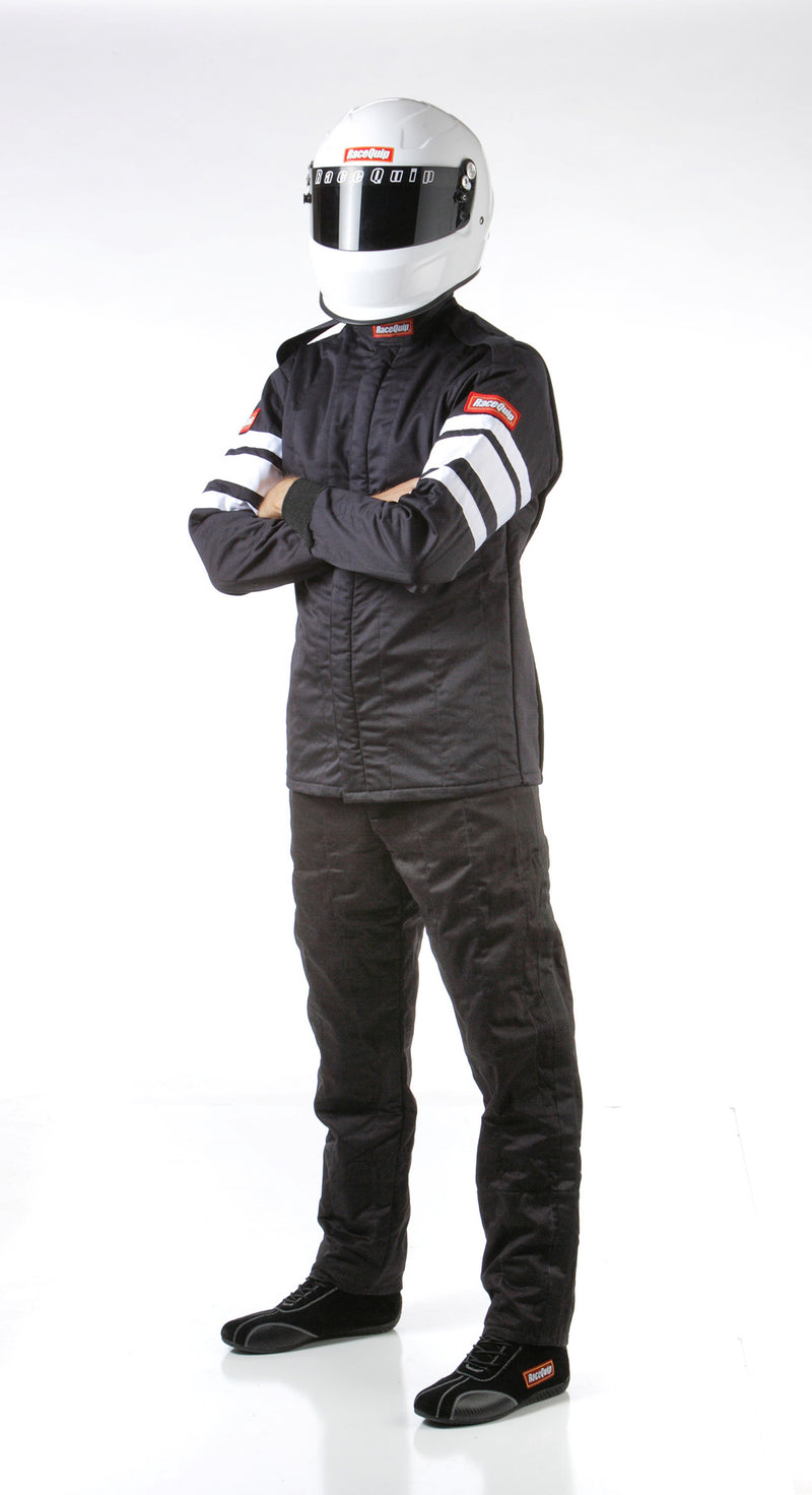 121009 RaceQuip Veste de costume de pilote de course multicouche, SFI 3.2A/ 5, Noir 4X-Large