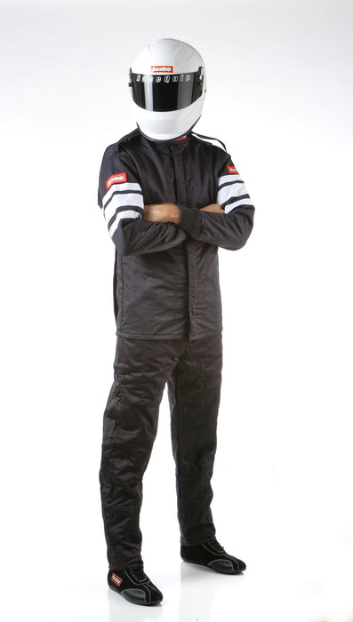 121009 RaceQuip Multi Layer Racing Driver Fire Suit Jacket, SFI 3.2A/ 5 , Black 4X-Large