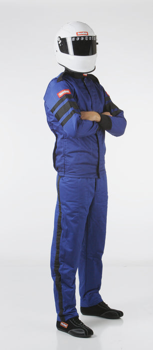 121027 RaceQuip Veste de costume de pilote de course multicouche, SFI 3.2A/5, Bleu 2X-Large