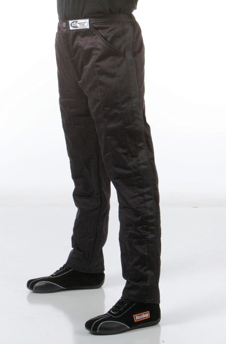 122007 Pantalon de combinaison anti-incendie pour pilote de course multicouche RaceQuip, SFI 3.2A/ 5, noir 2X-Large
