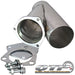 QTP 4.00" STAINLESS STEEL EXHAUST CUTOUT Y-PIPE