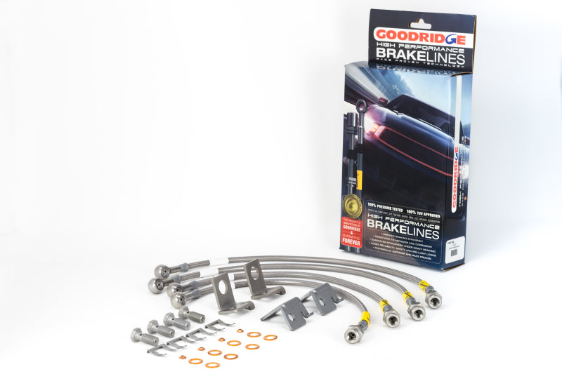 Goodridge 06-13 Chevrolet Corvette Z06/ZR1/Grand Sport Kit de conduites de frein en acier inoxydable