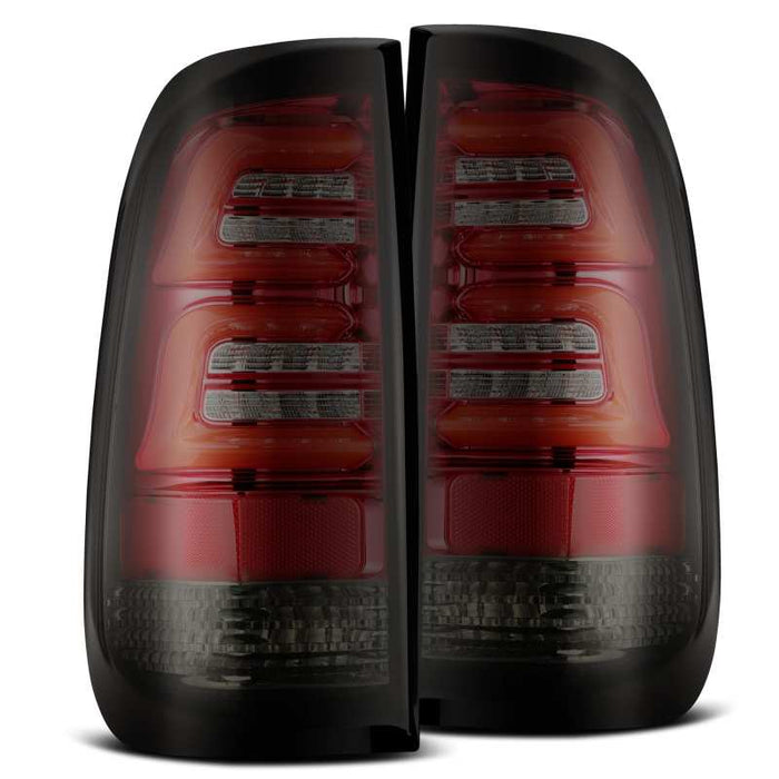 AlphaRex 97-03 Ford F-150 (Sauf cabine SuperCrew 4 portes) Série PRO Feux arrière LED Rouge Fumée