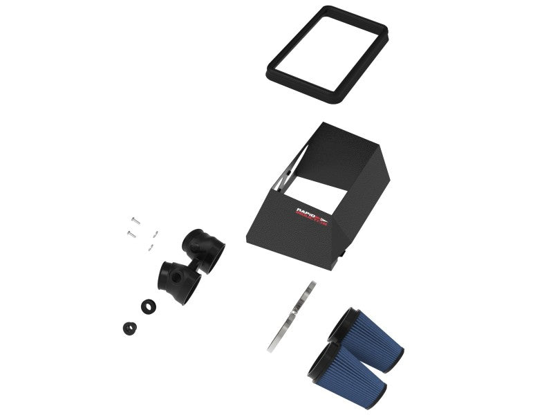Système d'admission d'air froid aFe Rapid Induction avec filtre Pro 5R pour Ford Edge V6 2.7L (tt) 19-20