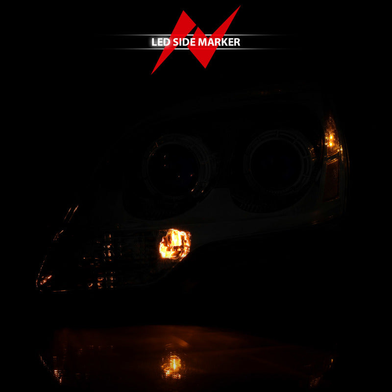 ANZO 1994-2001 Phares en cristal Dodge Ram Noir