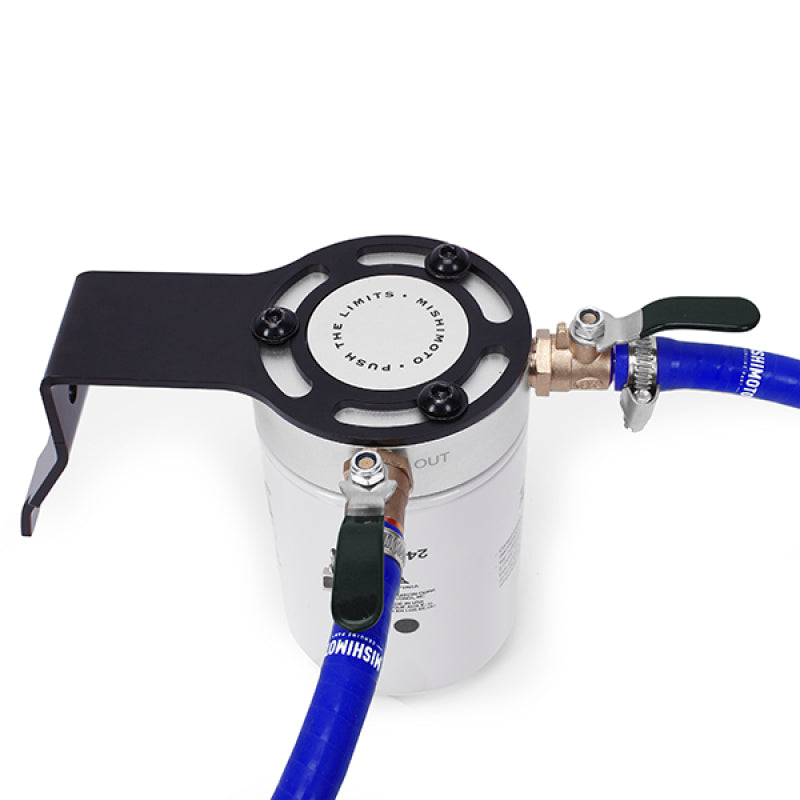 Kit de filtration de liquide de refroidissement Mishimoto pour Ford 6.0L Powerstroke 03-07 - Bleu