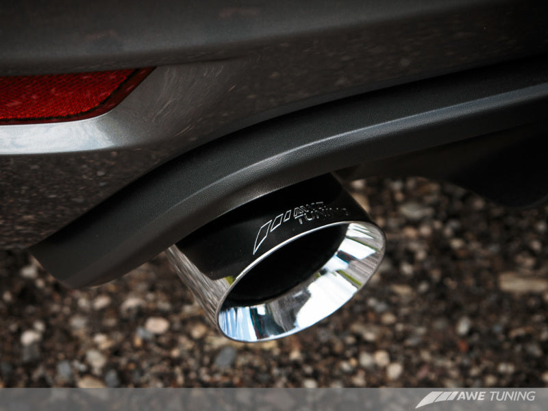 AWE Tuning Mk6 GTI Performance Catback - Embouts ronds en argent chromé