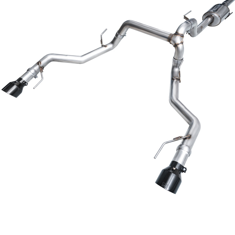 AWE Tuning Ford F-150 Tremor 2021+ (avec découpes de pare-chocs) Échappement Catback non résonant 0FG - Embouts noirs diamant